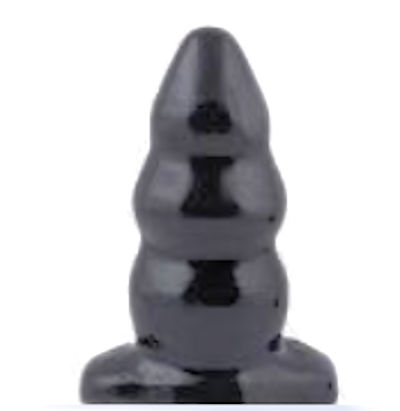 PLug anal escalonado negro